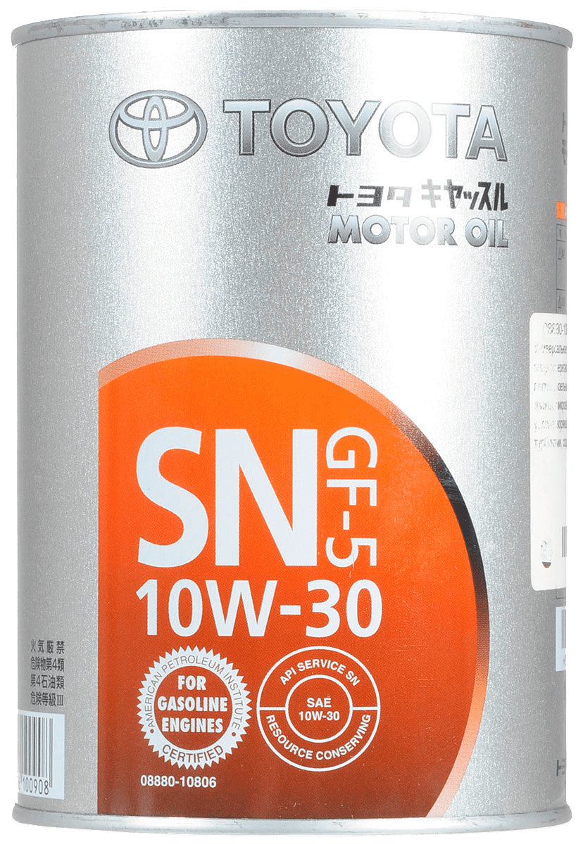 Моторное масло Toyota SN 10W-30, 1л